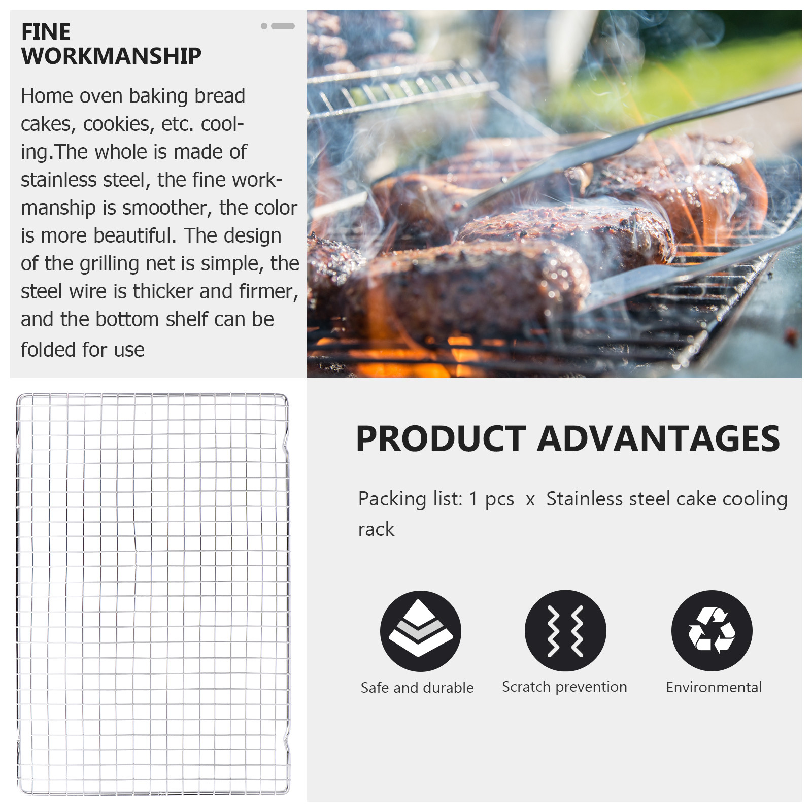 Kitchen Baking Rack - 1Pcs Baking Cooling Rack Stainless Steel