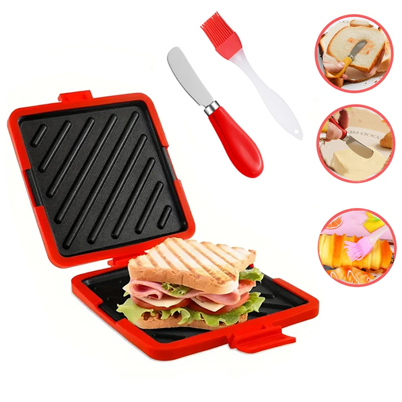 3pack Food Grade Sandwich Toas - Baking Kitchen Set 评论和价格