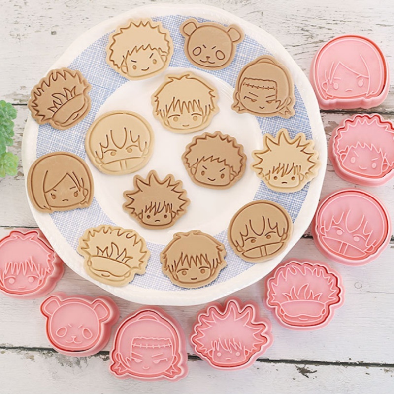 8pcs Jujutsu Kaisen Cake Cooki - Kitchen Kids Baking Set 评论和价格