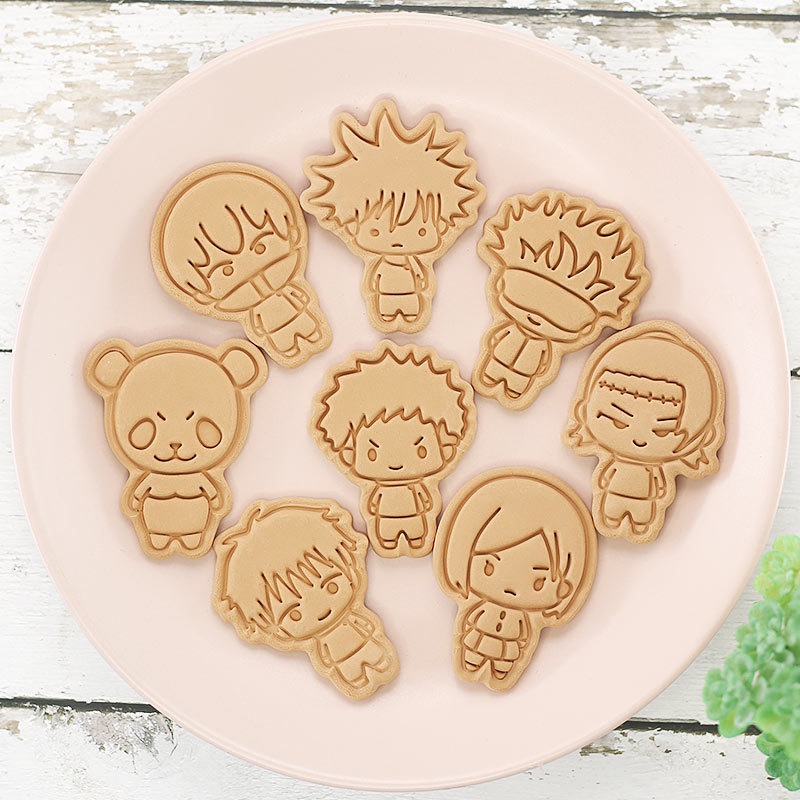 8pcs Jujutsu Kaisen Cake Cooki - Kitchen Kids Baking Set 评论和价格
