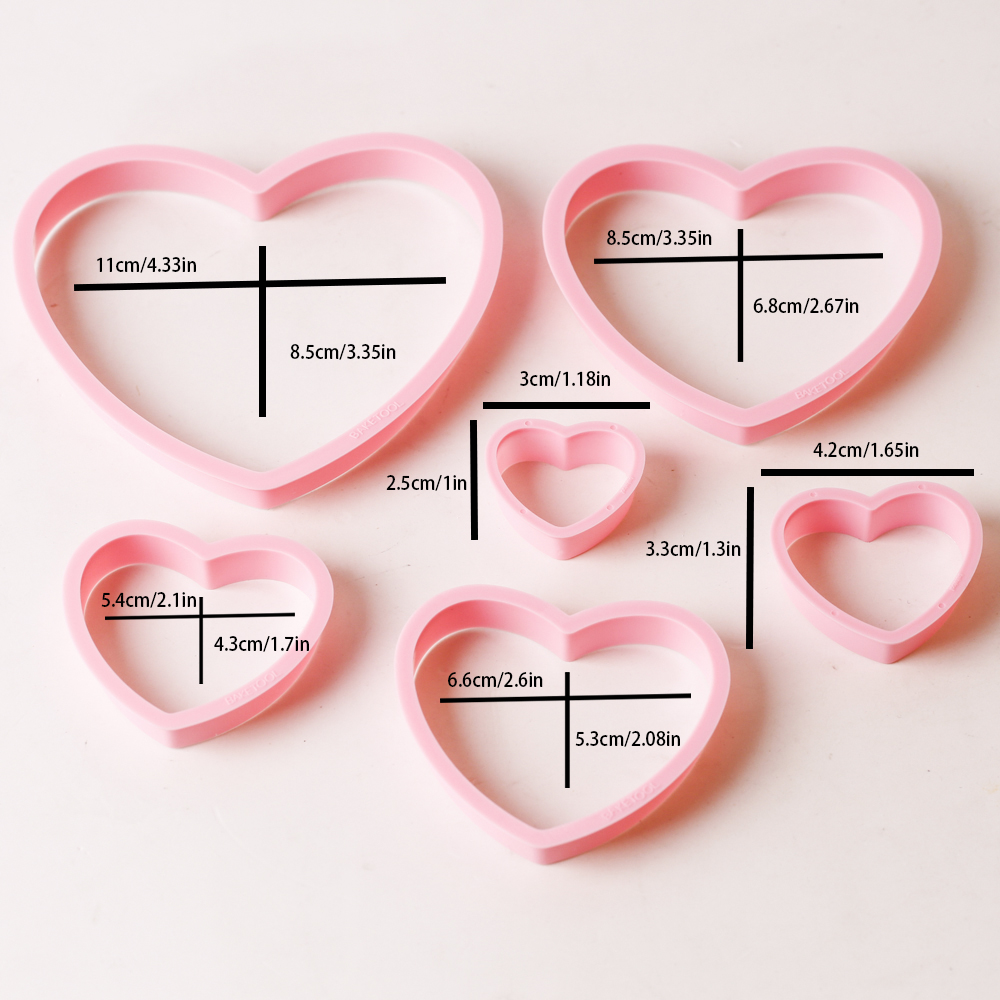 1set/3sets Pink Heart Star Flo - Baking Kitchen Set 评论和价格
