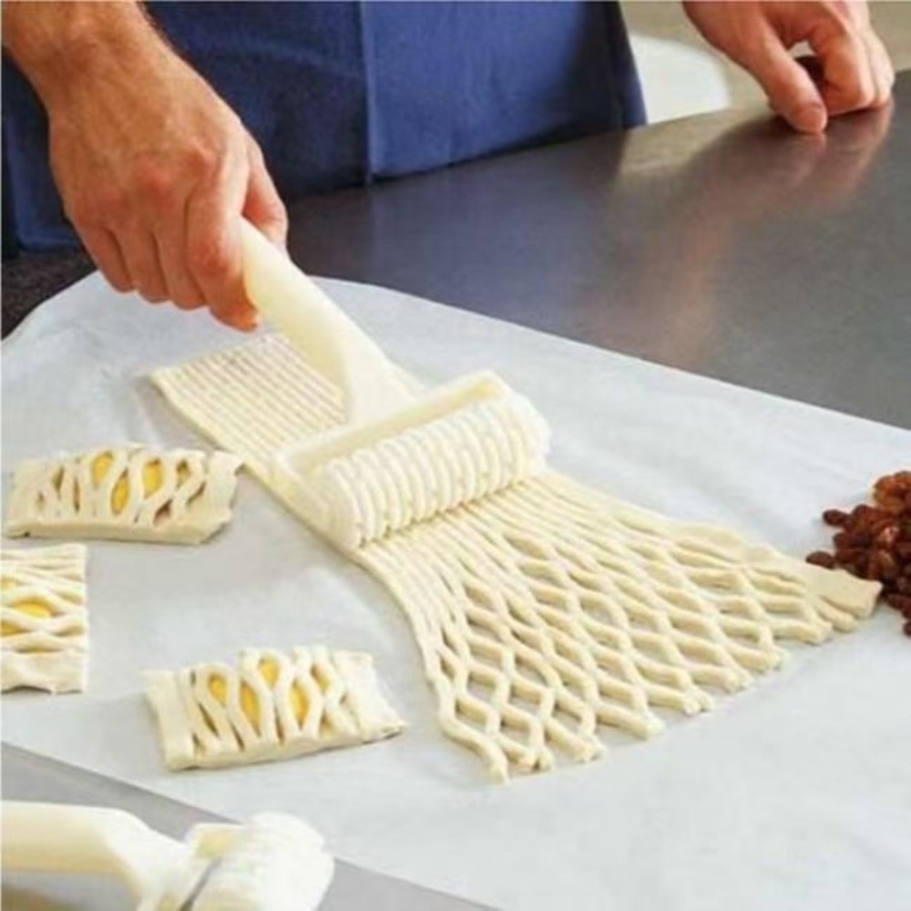 2Pcs Pastry Lattice Roller Cut - Kitchen Roller Baking 评论和价格