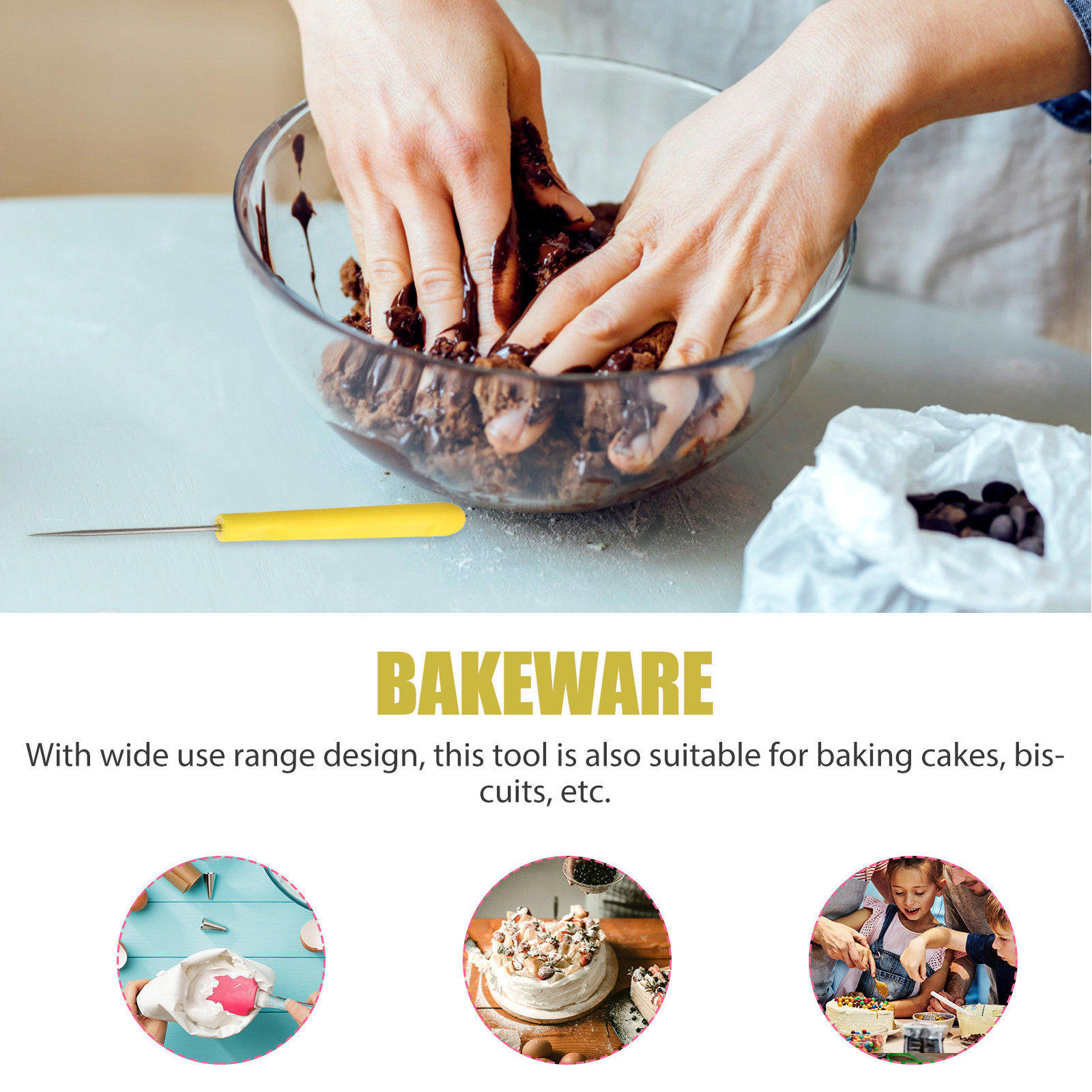4Pcs Sugar Stirring Needle Set - Baking Kitchen Set 评论和价格