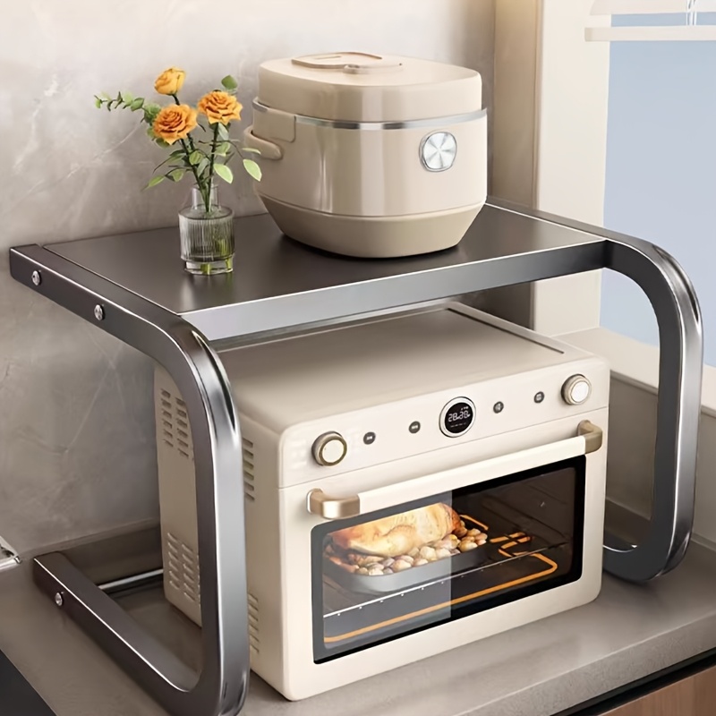 Spacious 2-Tier Metal Microwav - Kitchen Baking Rack 评论和价格