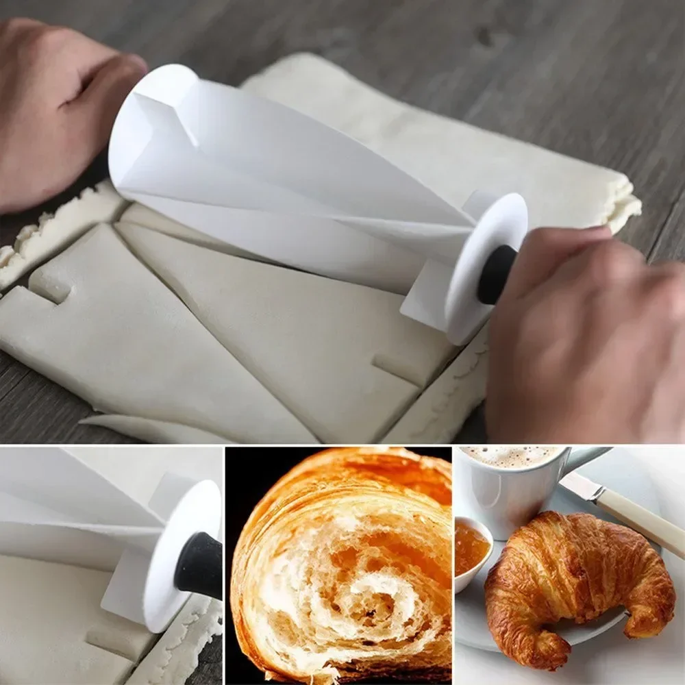 1pc Croissant Dough Cutter Pla - Kitchen Roller Baking 评论和价格