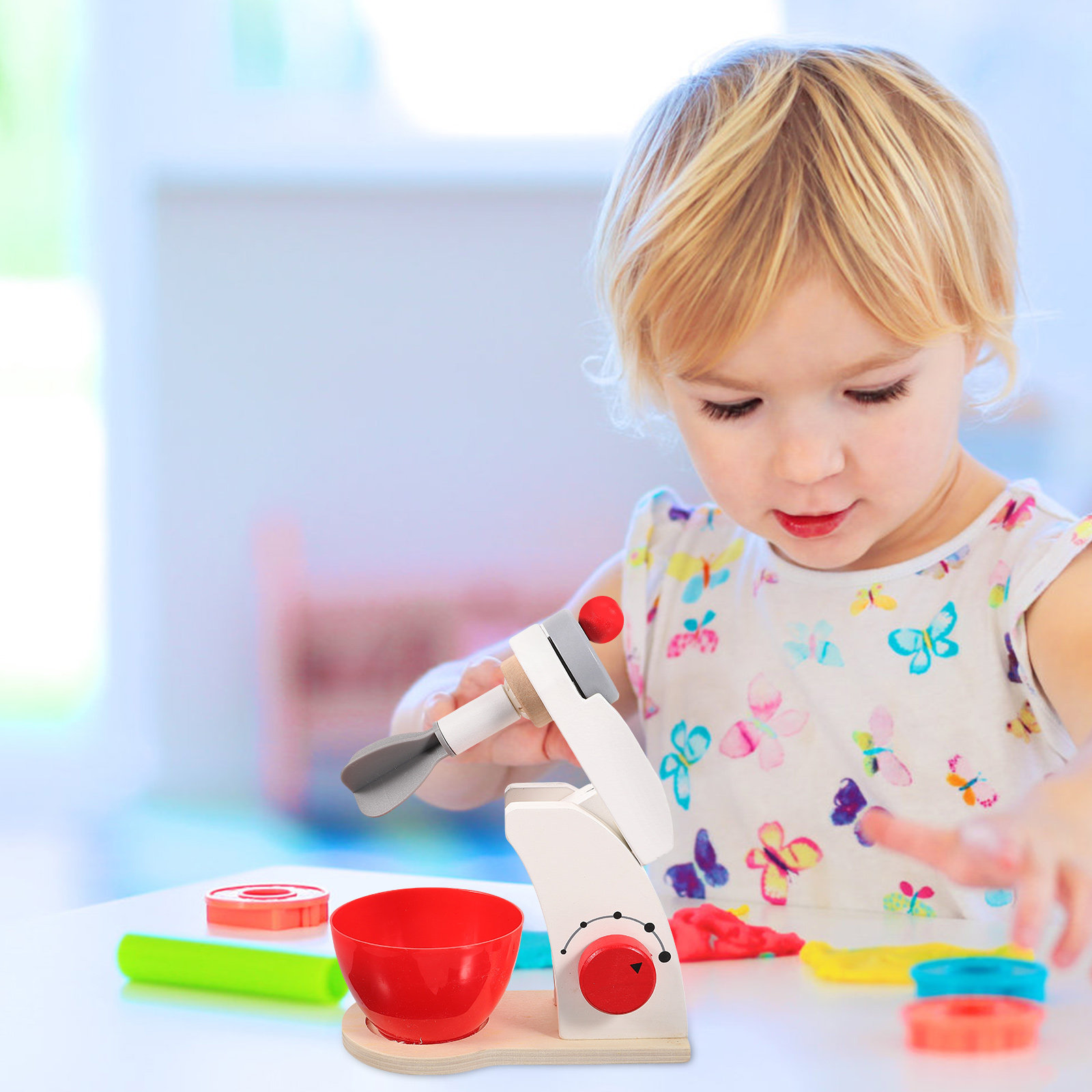 Wooden Kitchen Blender White M - Kitchen Kids Baking Set 评论和价格