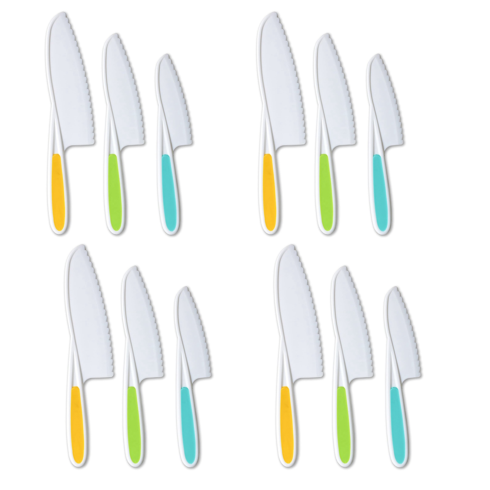 GTBL Knives For Kids 12-Piece  - Kitchen Kids Baking Set 评论和价格