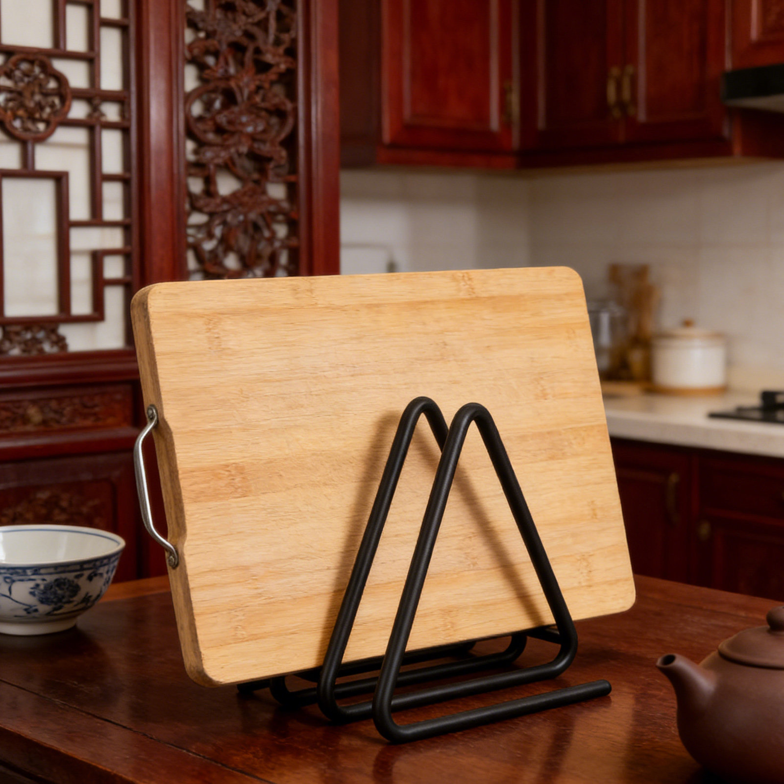 Triangle Cutting Board Holder  - Kitchen Baking Rack 评论和价格