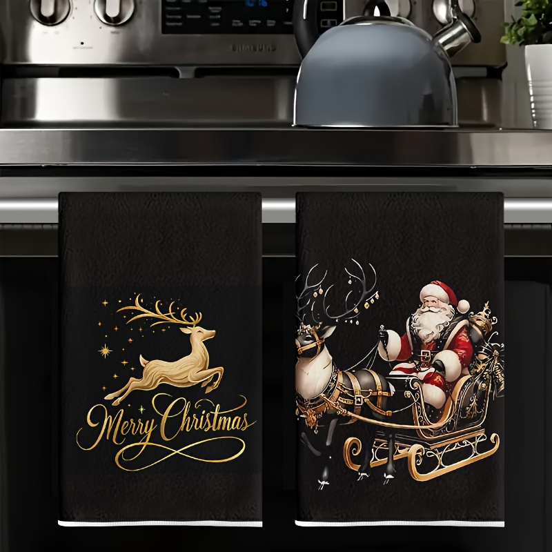 Pack of 2, black Golden Deer S - Baking Kitchen Set 评论和价格