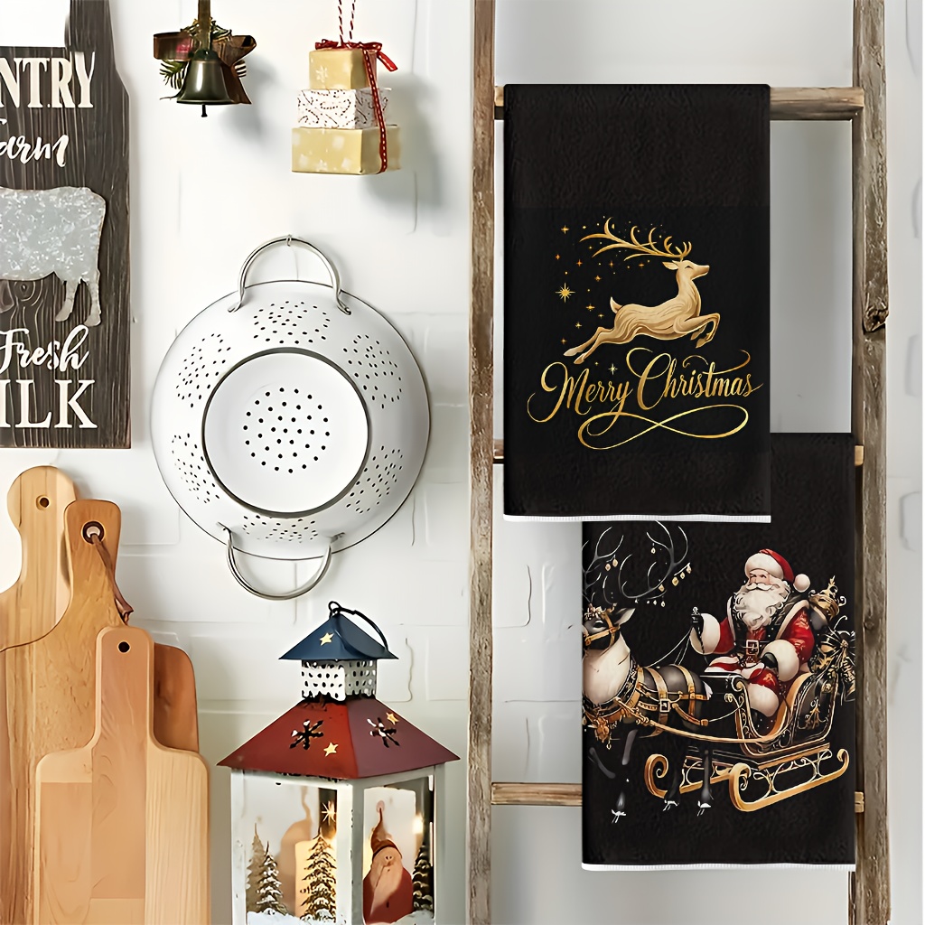 Pack of 2, black Golden Deer S - Baking Kitchen Set 评论和价格