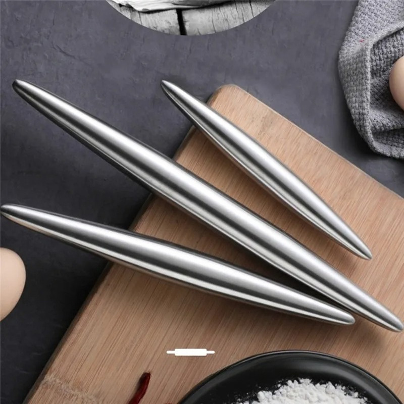 1Pc Stainless Steel Rolling Pi - Kitchen Roller Baking 评论和价格