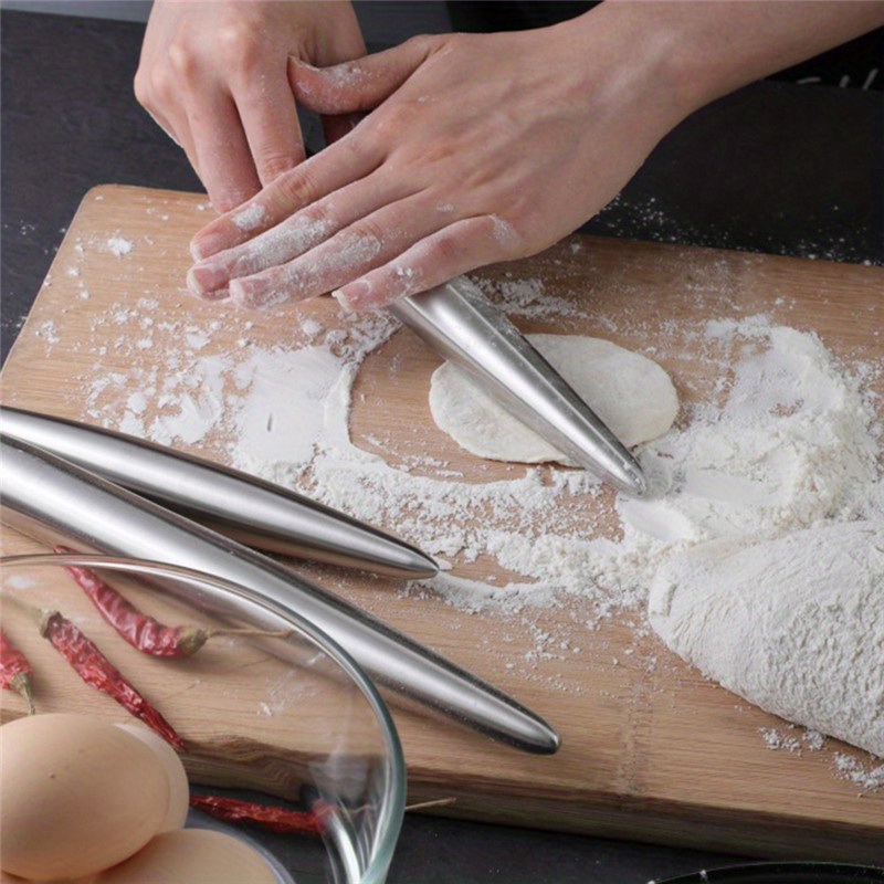 1Pc Stainless Steel Rolling Pi - Kitchen Roller Baking 评论和价格