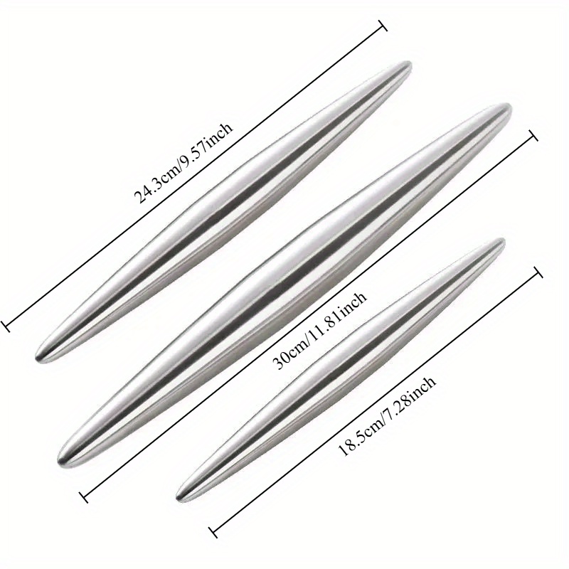 1Pc Stainless Steel Rolling Pi - Kitchen Roller Baking 评论和价格