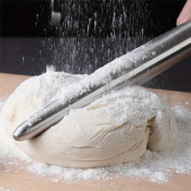 1Pc Stainless Steel Rolling Pi - Kitchen Roller Baking 评论和价格