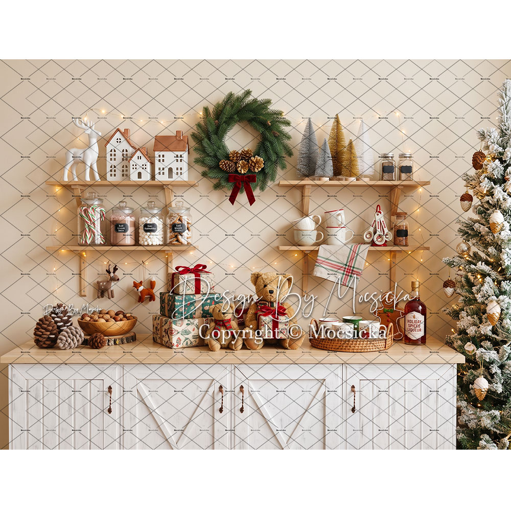 Mocsicka Christmas Gingerbread - Kitchen Baking Background 评论和价格