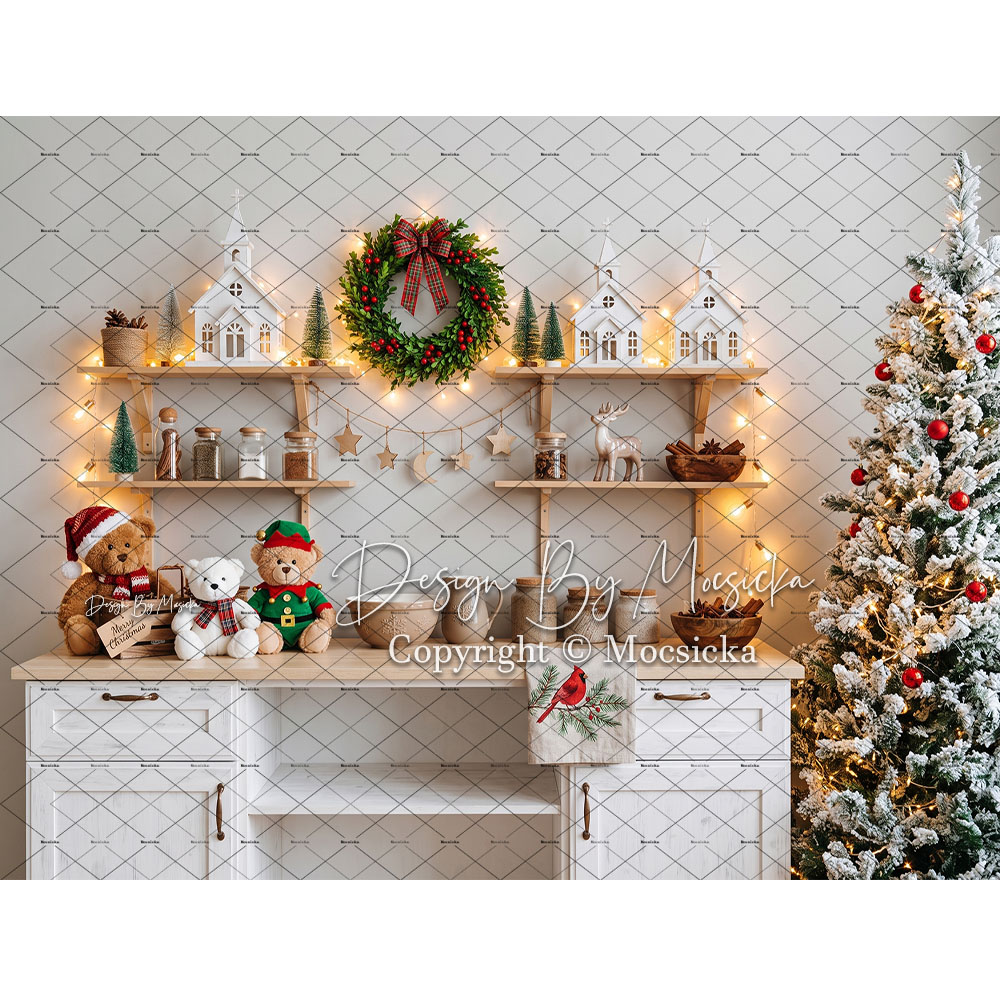 Mocsicka Christmas Gingerbread - Kitchen Baking Background 评论和价格