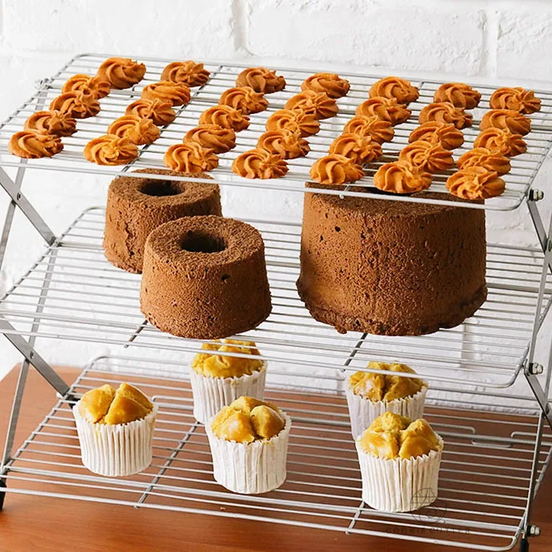 Foldable Multi-Layer Cake Cool - Kitchen Baking Rack 评论和价格