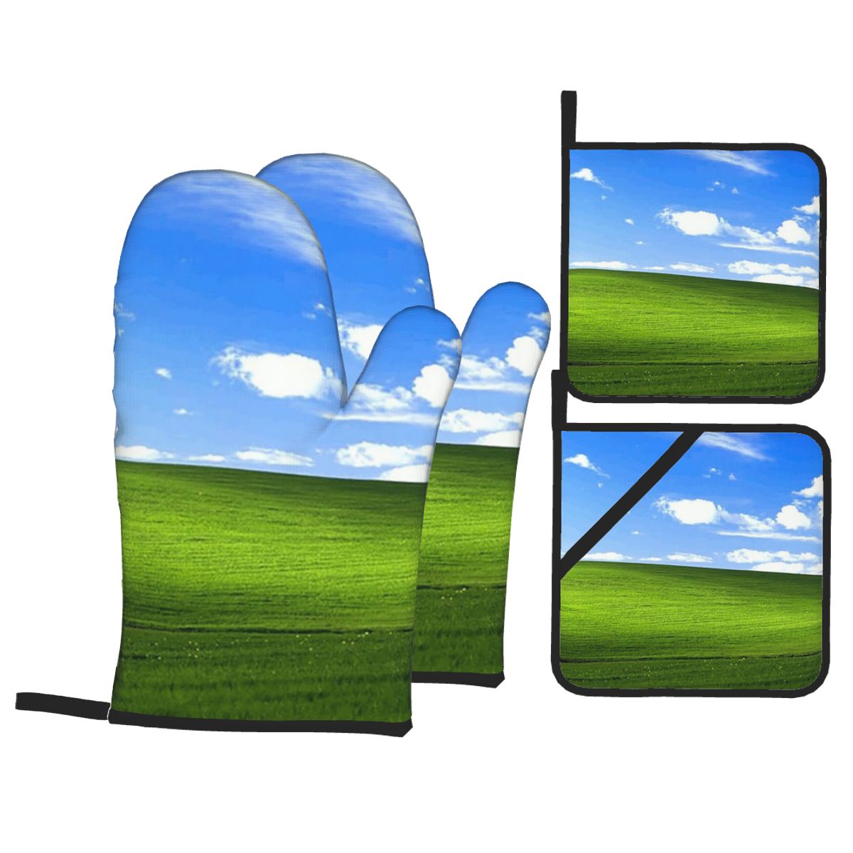 Windows XP Background Oven Mit - Kitchen Baking Background 评论和价格