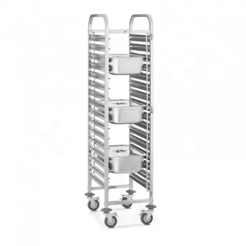 Stainless Steel Heavy-Duty 4-W - Kitchen Baking Cart 评论和价格