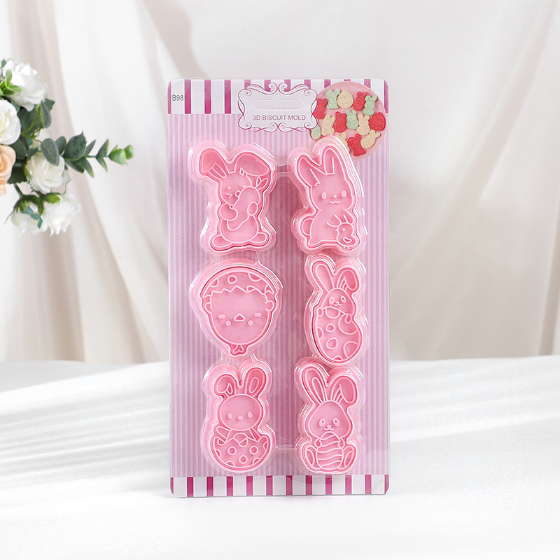 6pcs/Set Easter Bunny Cookie C - Baking Kitchen Set 评论和价格