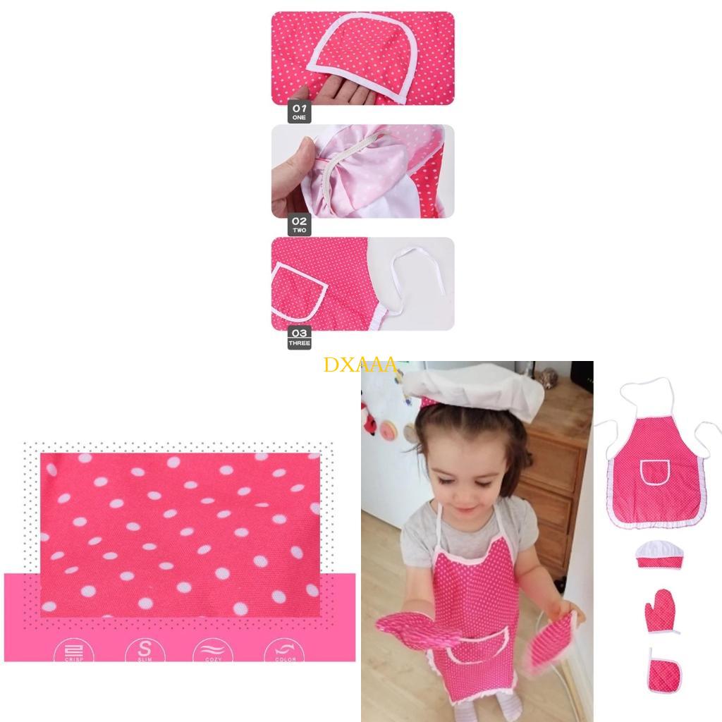 DXAA Child Cooking Apron Chef' - Kitchen Kids Baking Set 评论和价格