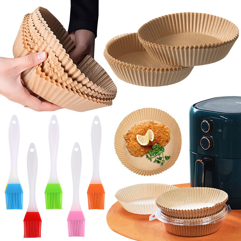 50/100PCS Air Fryer Paper Plat - Baking Kitchen Set 评论和价格