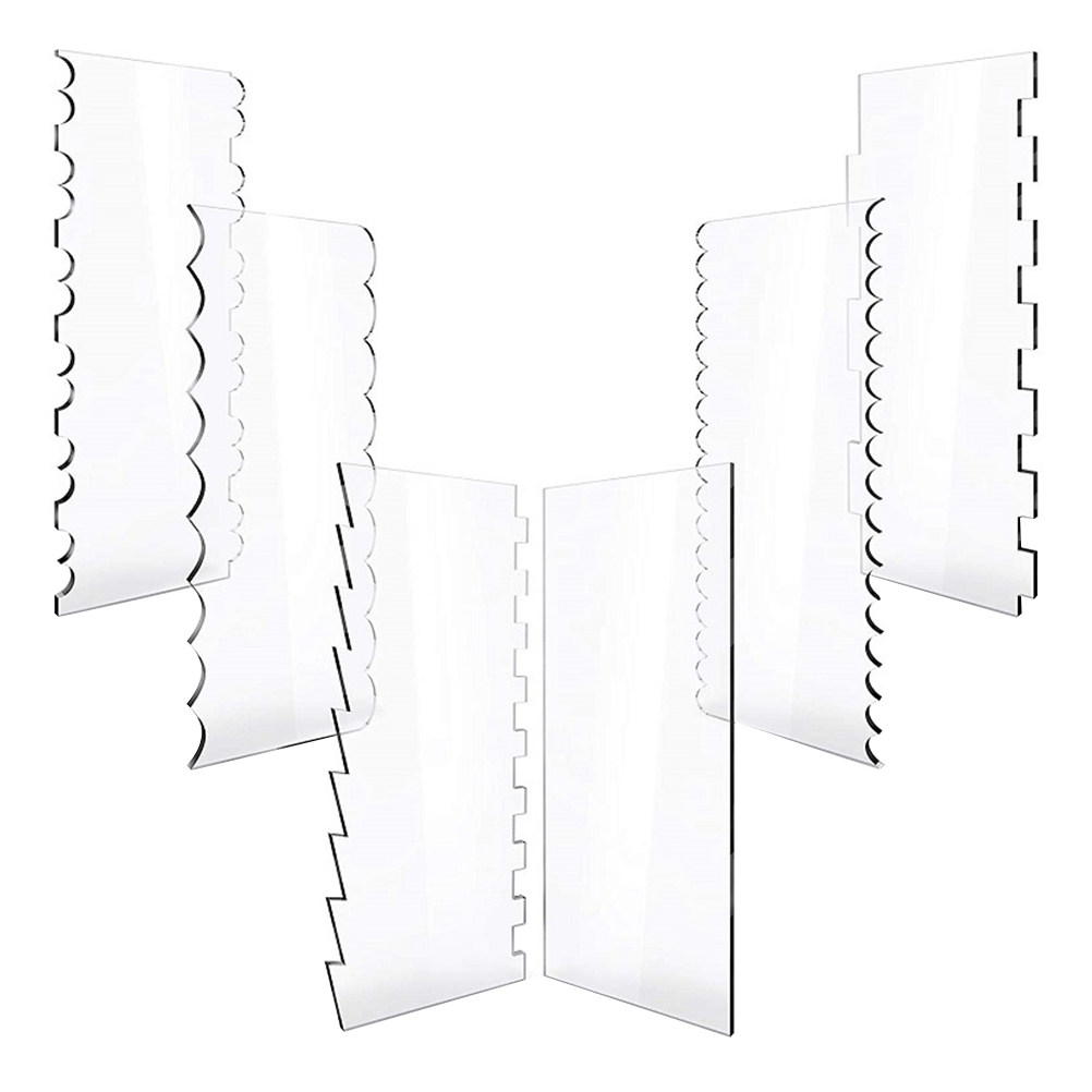 6Pcs Cake Scraper Kit Home Bak - Baking Kitchen Set 评论和价格
