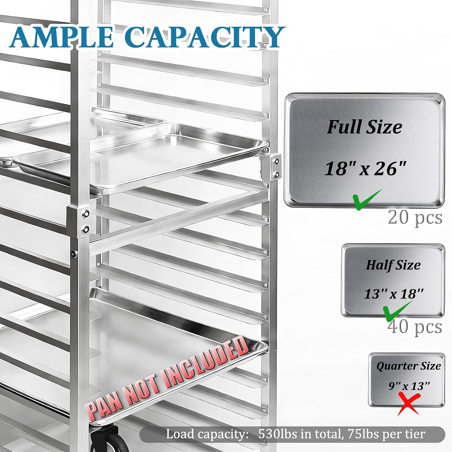Commercial 20 Tier Stainless S - Kitchen Baking Rack 评论和价格