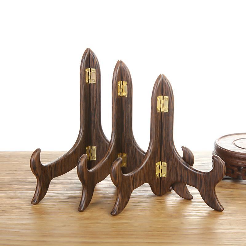 1Pc Vintage Wooden Dish Displa - Kitchen Baking Rack 评论和价格