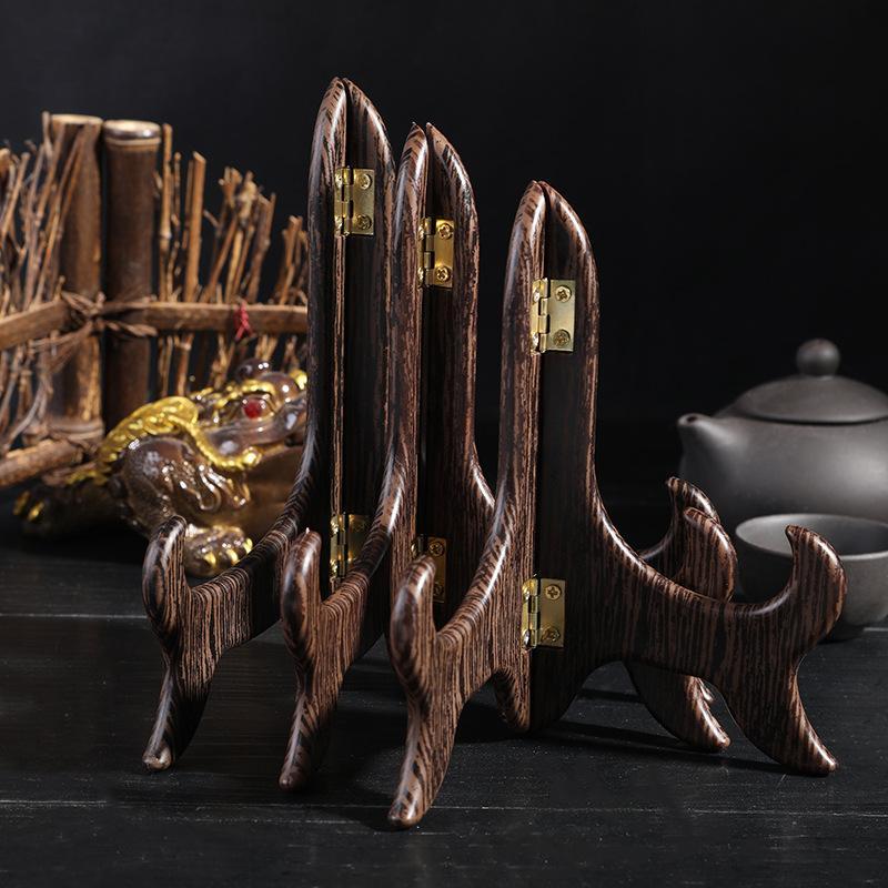 1Pc Vintage Wooden Dish Displa - Kitchen Baking Rack 评论和价格